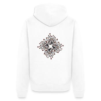 Netzwerk_2f - Veste à capuche bio Premium Unisexe - blanc - Dos - Thijin (182cm)