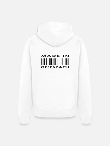 Offenbach - Unisex Premium Bio Zip Hoodie - Weiß