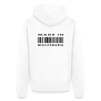 Wolfsburg - Veste à capuche bio Premium Unisexe - blanc - Dos - Thijin (182cm)