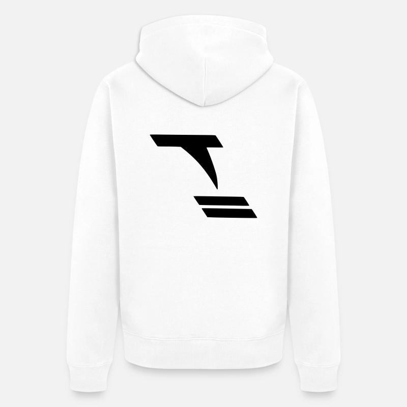 Tornado - Unisex Premium Bio Zip Hoodie - Weiß