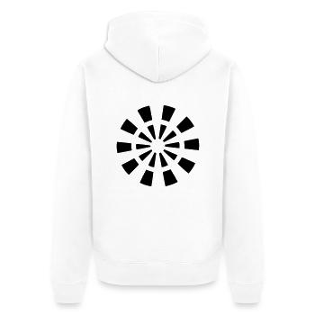 dart - Veste à capuche bio Premium Unisexe - blanc - Dos - Thijin (182cm)