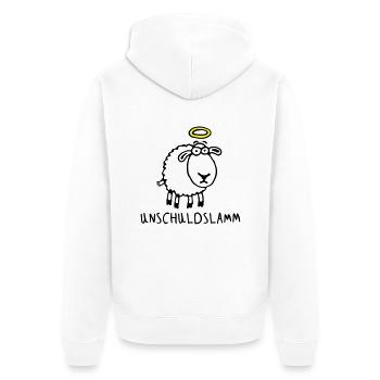 unschuldslamm_042012_c_2c - Veste à capuche bio Premium Unisexe - blanc - Dos - Thijin (182cm)