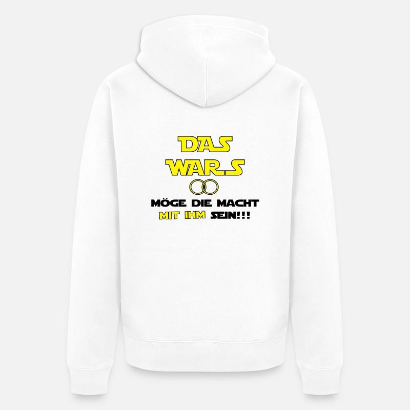 Das Wars - Unisex Premium Bio Zip Hoodie - Weiß