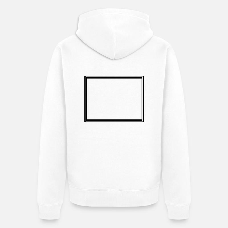 cadre pour image_1_1 - Veste à capuche bio Premium Unisexe - blanc