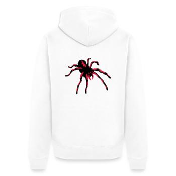 Tarantula Spider - Unisex Premium Bio Zip Hoodie - Weiß - Hinten - Thijin (182cm)