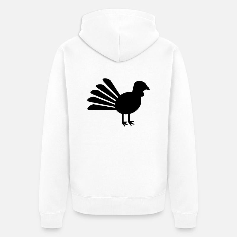 Dindon - Veste à capuche bio Premium Unisexe - blanc