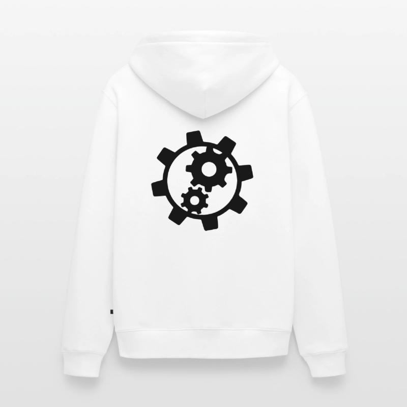 cool cogs design engine clockwork turn mechanicall Unisex Premium Organic Zip Hoodie