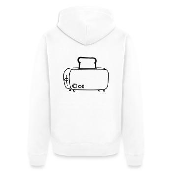 grille-pain cool - Veste à capuche bio Premium Unisexe - blanc - Dos - Thijin (182cm)