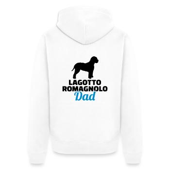 Lagotto Romagnolo - Unisex Premium Bio Zip Hoodie - Weiß - Hinten - Thijin (182cm)