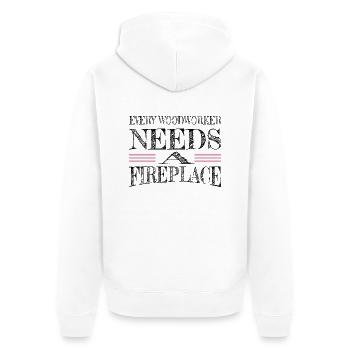Carpenter Jackhammer Sabrina Carpenter Tshirts - Unisex Premium Organic Zip Hoodie - white - Back - Thijin (182cm)