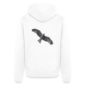 Golden Eagle - Unisex Premium Bio Zip Hoodie - Weiß - Hinten - Thijin (182cm)