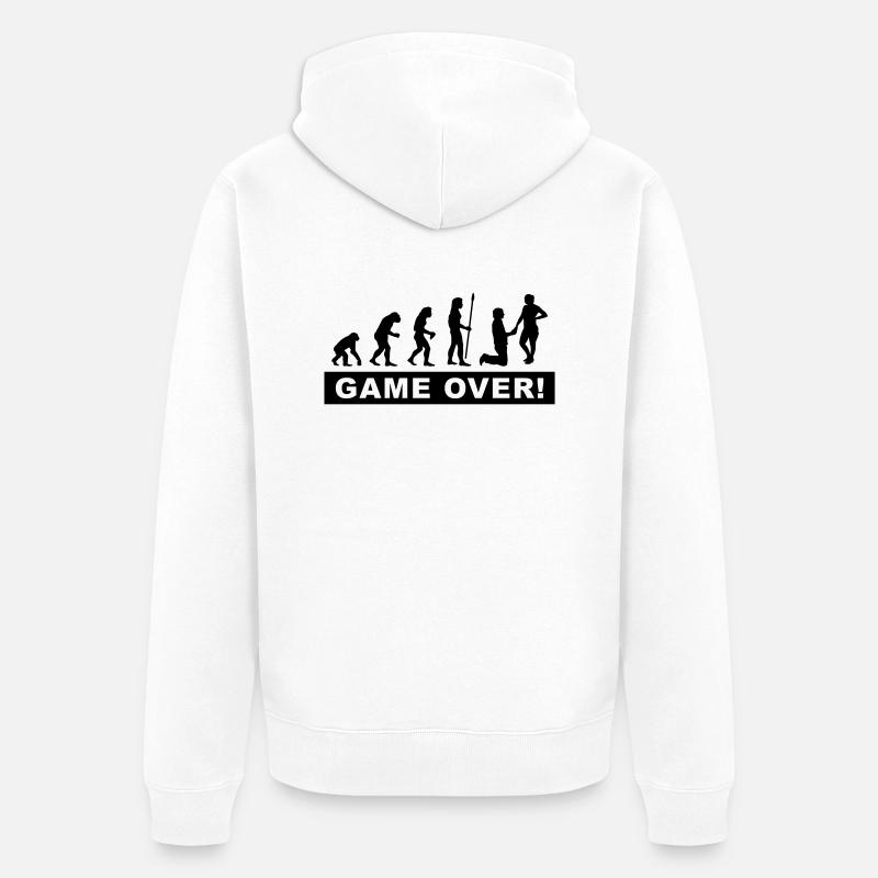 enterrement de vie de jeune garçon - Veste à capuche bio Premium Unisexe - blanc