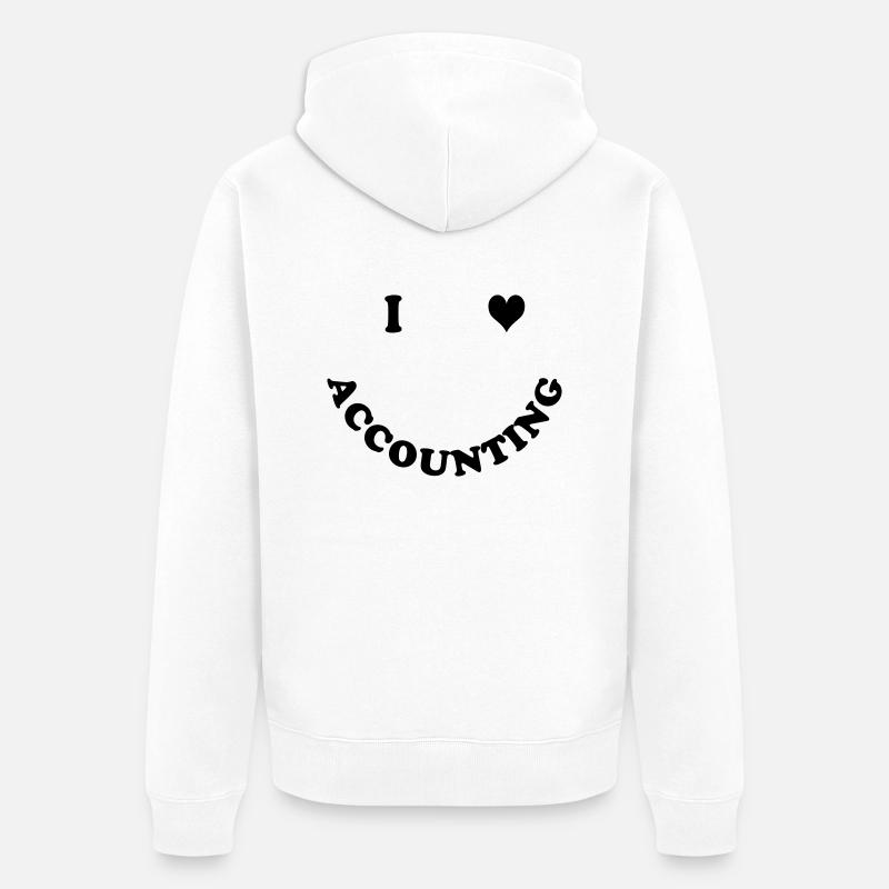 Comptable - Veste à capuche bio Premium Unisexe - blanc