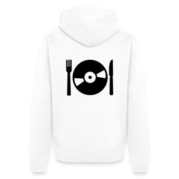 Vinyl - Veste à capuche bio Premium Unisexe - blanc - Dos - Thijin (182cm)