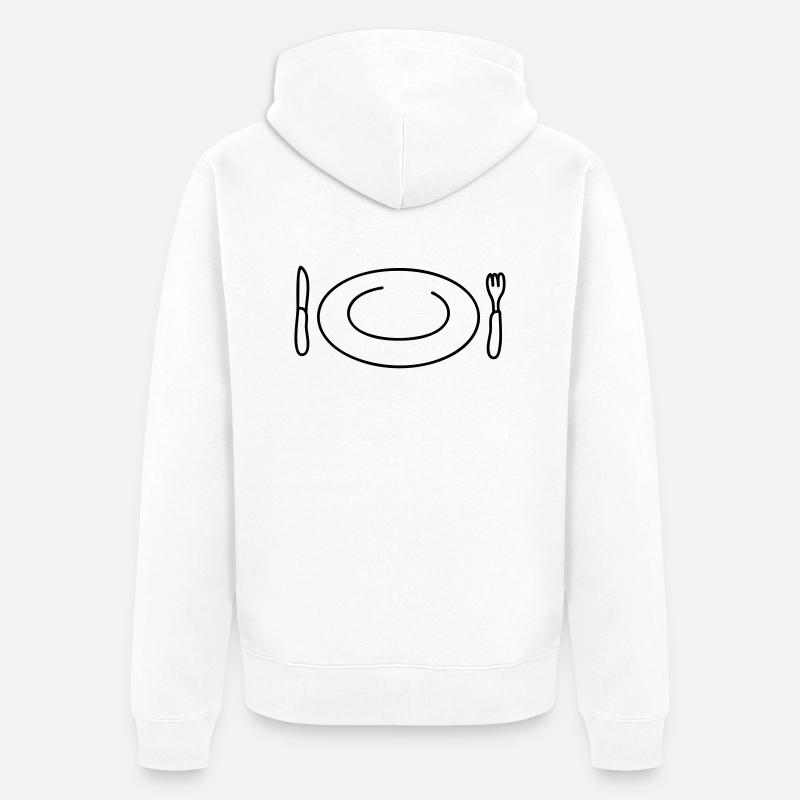 Hungry - Veste à capuche bio Premium Unisexe - blanc