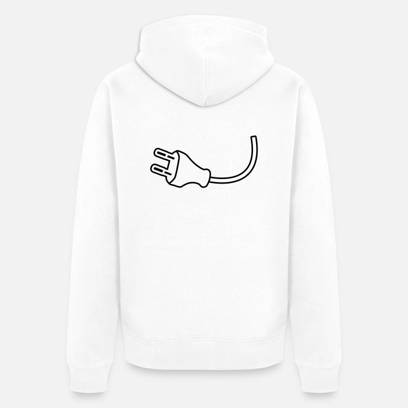 Plug - Veste à capuche bio Premium Unisexe - blanc