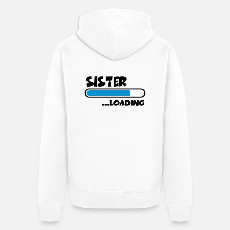 Sister loading - Veste à capuche bio Premium Unisexe - blanc