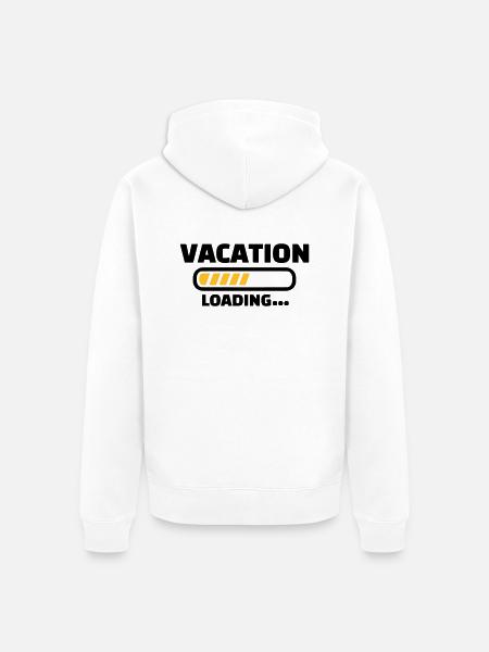 Urlaub - Unisex Premium Bio Zip Hoodie - Weiß