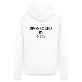 NFT 4 - Unisex Premium Bio Zip Hoodie - Weiß - Hinten - Thijin (182cm)