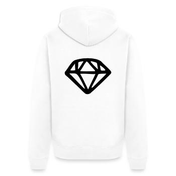 oxy2My - Veste à capuche bio Premium Unisexe - blanc - Dos - Thijin (182cm)