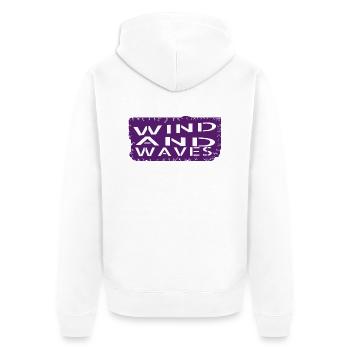 cool joke free spirit liberty windsurfing tricks - Unisex Premium Bio Zip Hoodie - Weiß - Hinten - Thijin (182cm)