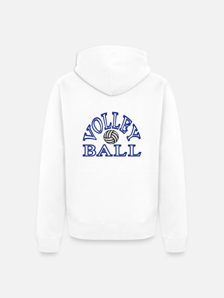 siatkówka - Unisex Premium Bio Zip Hoodie - Weiß