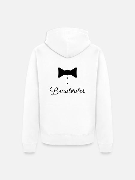 brautvater - Unisex Premium Bio Zip Hoodie - Weiß