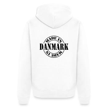 made in danmark m1k2 - Veste à capuche bio Premium Unisexe - blanc - Dos - Thijin (182cm)