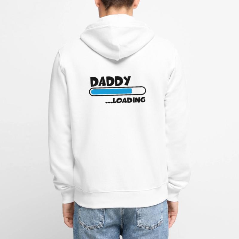 Daddy loading Unisex Premium Bio Zip Hoodie