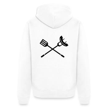 gril - Veste à capuche bio Premium Unisexe - blanc - Dos - Thijin (182cm)