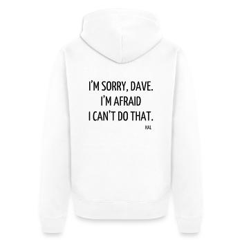 Cinéma / Citation / Série télé / Geek - Veste à capuche bio Premium Unisexe - blanc - Dos - Thijin (182cm)