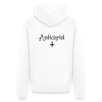 Antichrist - Lucifer - Unisex Premium Organic Zip Hoodie - white - Back - Thijin (182cm)