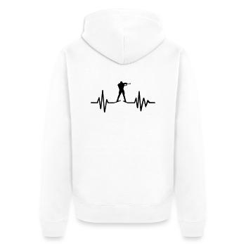 Biathlon - Veste à capuche bio Premium Unisexe - blanc - Dos - Thijin (182cm)