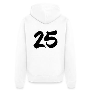25 - Veste à capuche bio Premium Unisexe - blanc - Dos - Thijin (182cm)