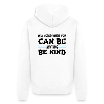 present birthday present gift gift idea quote - Unisex Premium Bio Zip Hoodie - Weiß - Hinten - Thijin (182cm)
