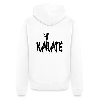 karaté - Veste à capuche bio Premium Unisexe - blanc - Dos - Thijin (182cm)