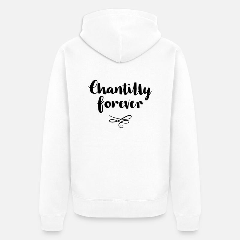 Chantilly Forever - Veste à capuche bio Premium Unisexe - blanc
