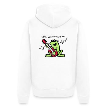 frog_n_roll_072011_a_3c - Veste à capuche bio Premium Unisexe - blanc - Dos - Thijin (182cm)