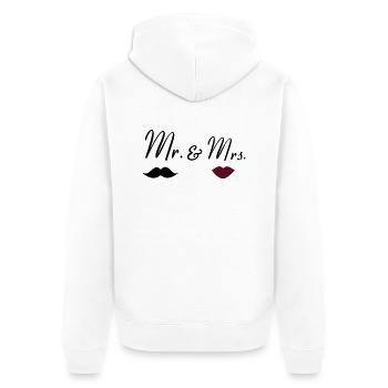 mr_mrs_2 - Veste à capuche bio Premium Unisexe - blanc - Dos - Thijin (182cm)