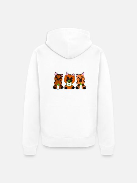 Bébé chiot berger allemand - Veste à capuche bio Premium Unisexe - blanc