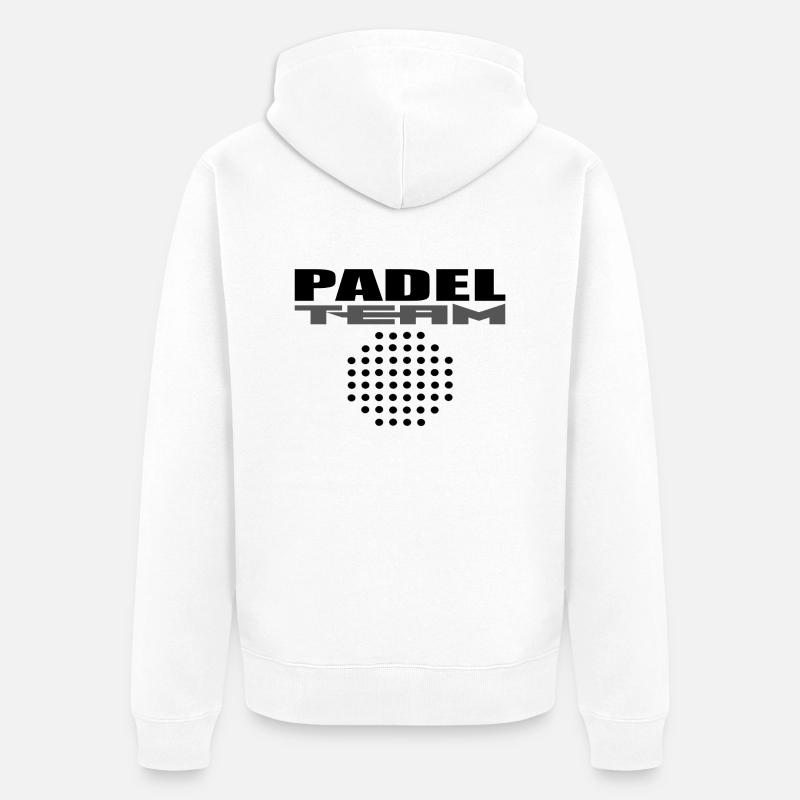 L’équipe Padel - Veste à capuche bio Premium Unisexe - blanc