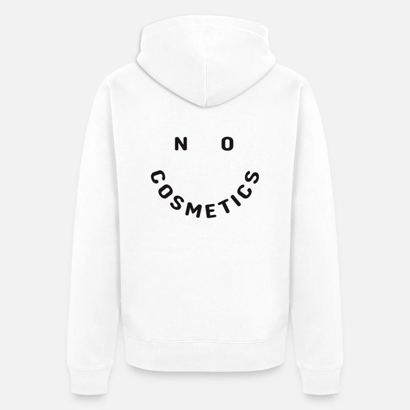 Pas de cosmétiques - Veste à capuche bio Premium Unisexe - blanc