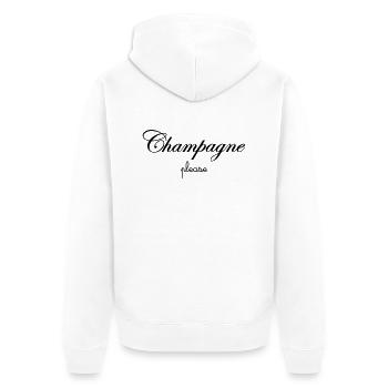 Please - Veste à capuche bio Premium Unisexe - blanc - Dos - Thijin (182cm)