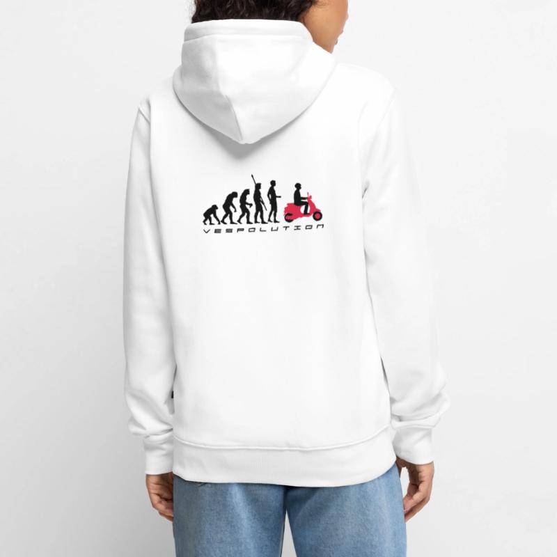 vespolution evolution__b_2c Unisex Premium Bio Zip Hoodie