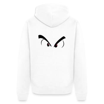 mal aux yeux - Veste à capuche bio Premium Unisexe - blanc - Dos - Thijin (182cm)