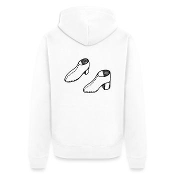 SCHUHE Pumps Highheels Boots - Unisex Premium Bio Zip Hoodie - Weiß - Hinten - Thijin (182cm)