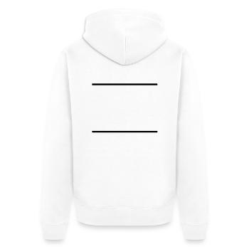 linien__f1 - Veste à capuche bio Premium Unisexe - blanc - Dos - Thijin (182cm)