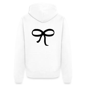 Noeud - Veste à capuche bio Premium Unisexe - blanc - Dos - Thijin (182cm)
