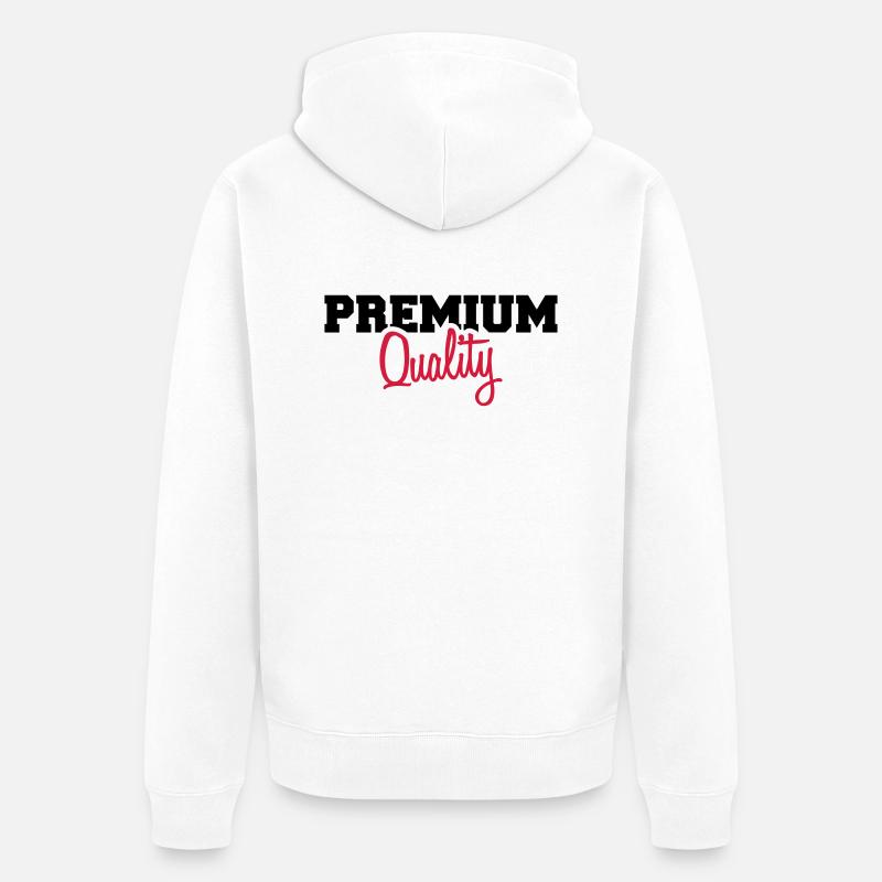 Cool Premium Quality Design - Veste à capuche bio Premium Unisexe - blanc