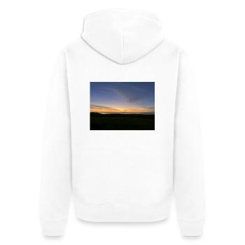 Lever du soleil - Veste à capuche bio Premium Unisexe - blanc - Dos - Thijin (182cm)